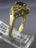 WIDE 1.67CT ROUND & BAGUETTE DIAMOND & SAPPHIRE 14KT YELLOW GOLD ENGAGEMENT RING