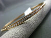 ESTATE .38CT ROUND DIAMOND 14KT ROSE GOLD 3D CLASSIC 3.5mm BANGLE BRACELET