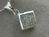ESTATE .55CT PRINCESS DIAMOND 14KT WHITE GOLD SQUARE INVISIBLE FLOATING PENDANT
