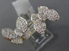 ESTATE LARGE 1.06CT DIAMOND 14KT YELLOW GOLD CLASSIC DOUBLE BUTTERFLY LOVE RING