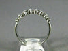 ESTATE .07CT DIAMOND 14K WHITE GOLD 3D CLASSIC 7 STONE ANNIVERSARY RING #21358