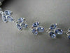ESTATE WIDE 8.81CT DIAMOND & TANZANITE 14K WHITE GOLD FILIGREE MILGRAIN BRACELET