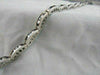 ESTATE 4.45CT DIAMOND & SAPPHIRE 14KT WHITE GOLD 3 DIMENSIONAL TENNIS BRACELET