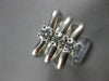 LARGE .60CT DIAMOND 14KT WHITE GOLD CLASSIC 3 STONE E/F VVS-VS LOVE RING #27873