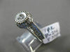 ESTATE .25CT OLD MINE DIAMOND 18KT WHITE GOLD FILIGREE MILGRAIN ENGAGEMENT RING