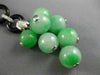 ANTIQUE LARGE .36CT DIAMOND AAA ONYX & JADE 18KT WHITE GOLD 3D LARIAT NECKLACE