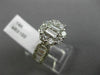 EFFY 2.0CT ROUND BAGUETTE DIAMOND 14K WHITE GOLD 3D FLOWER LOVE FRIENDSHIP RING