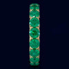 4.25CT AAA EMERALD 14KT YELLOW GOLD CLASSIC SHARED PRONG ETERNITY LOVE FUN RING