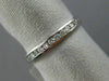 ESTATE .40CT DIAMOND 14KT WHITE GOLD SEMI ETERNITY CHANNEL ANNIVERSARY RING 1634