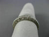 ESTATE .50CT DIAMOND 14KT WHITE GOLD 3D DOUBLE SIDED ETERNITY ANNIVERSARY RING