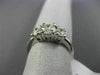 ESTATE 1.12CT DIAMOND 14K WHITE GOLD 3 STONE PAST PRESENT FUTURE ENGAGEMENT RING