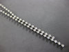 4.32CT DIAMOND 14KT WHITE GOLD BY THE YARD SEMI ETERNITY 2 ROW LARIAT NECKLACE