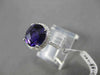 ESTATE 2.66CTW DIAMOND & AAA EXTRA FACET AMETHYST 14KT WHITE 3D FILIGREE RING