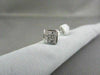 ESTATE 14KT GOLD .50CT PRINCESS DIAMOND STUD EARRINGS F-G VS SIMPLY THE BEST!