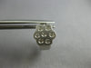 ESTATE .52CT DIAMOND 14KT WHITE GOLD FLOWER ETOILE HUGGIE FUN HANGING EARRINGS