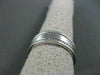 ESTATE WIDE 14KT WHITE GOLD FILIGREE DOUBLE ROPE DESIGN MENS WEDDING RING #1316