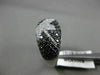ESTATE 1.64CT WHITE & BLACK DIAMOND 14KT WHITE GOLD 3D PAVE BUTTERFLY LOVE RING