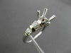 ESTATE .35CT DIAMOND 14K TWO TONE GOLD 6 PRONG SEMI MOUNT ENGAGEMENT RING #23412