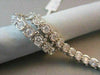 ANTIQUE WIDE  9.0CT 14KT WHITE GOLD DIAMOND TENNIS BRACELET SIMPLY BEAUTIFUL