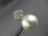 ESTATE EXTRA LARGE 1.65CT & AAA SOUTH SEA PEARL DIAMOND 18KT WHITE GOLD EARRINGS