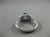 ESTATE .87CT DIAMOND & AAA TANZANITE 14KT WHITE GOLD BUTTERFLY FUN RING #11092