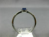.45CT DIAMOND & AAA OVAL SAPPHIRE 14K WHITE GOLD CLASSIC FRIENDSHIP PROMISE RING