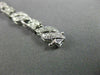 ESTATE 1.88CT DIAMOND 14K WHITE GOLD 3D SQUARE FILIGREE MILGRAIN TENNIS BRACELET