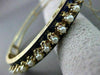 ANTIQUE WIDE 14KT Y VICTORIAN BLUE ENAMEL SOUTH SEA PEARL FILIGREE BANGLE #1746