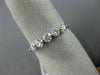ESTATE .50CT DIAMOND 14KT WHITE GOLD 3D FIVE STONE SHARE PRONG ANNIVERSARY RING