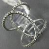 ESTATE LARGE .45CT DIAMOND 14KT WHITE GOLD 3D INFINITY DOUBLE OVAL LOVE RING