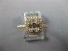 ESTATE .50CT DIAMOND 18KT ROSE GOLD ROUND & BAGUETTE CLUSTER HALO PROMISE RING
