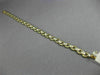 ANTIQUE .50CT DIAMOND 14K WHITE & YELLOW GOLD 3D LINK HANDCRAFTED BRACELET #227