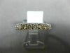 ESTATE .70CT DIAMOND 14KT WHITE GOLD 3D CLASSIC SEMI ETERNITY ANNIVERSARY RING