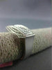 ESTATE 1.06CT DIAMOND 18KT WHITE GOLD 3D RECTANGULAR MULTI ROW ANNIVERSARY RING