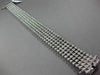 ESTATE WIDE & LONG 9.80CT ROUND DIAMOND 14K WHITE GOLD MULTI ROW TENNIS BRACELET
