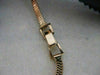ANTQUE OLD EURO MINE CUT DIAMOND RUBY 14K WHITE ROSE GOLD MIDO WATCH 6.5" #19744