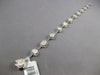 2.35CT DIAMOND 14KT WHITE GOLD 3D OVAL & ROUND BY THE YARD LOVE TENNIS BRACELET