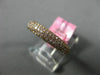 ESTATE .76CT PINK DIAMOND 18KT ROSE GOLD 3D MULTI ROW WEDDING ANNIVERSARY RING