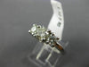 ESTATE 1.12CT DIAMOND 14K WHITE GOLD 3 STONE PAST PRESENT FUTURE ENGAGEMENT RING