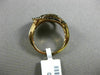 ESTATE 1.28CT WHITE & BLACK DIAMOND & AAA MULTI SAPPHIRE 18K GOLD LOVE KNOT RING