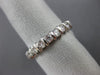 ESTATE 2.26CT ROUND DIAMOND 14KT WHITE GOLD 3D ETERNITY ANNIVERSARY RING #7686