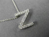 .32CT ROUND DIAMOND 14KT WHITE GOLD CLASSIC INITIAL FLOATING PENDANT #18296