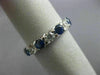 2.81CT DIAMOND & AAA SAPPHIRE 14K WHITE GOLD ETERNITY WEDDING ANNIVERSARY RING