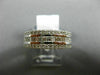 WIDE 1.36CT ROUND & BAGUETTE DIAMOND 18KT WHITE GOLD SEMI ETERNITY WEDDING RING