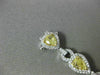 ESTATE GIA 7.11CT WHITE & FANCY YELLOW DIAMOND 18K TWO TONE GOLD TENNIS BRACELET