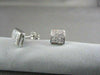 ESTATE 14KT GOLD .50CT PRINCESS DIAMOND STUD EARRINGS F-G VS SIMPLY THE BEST!