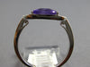 1.04CT DIAMOND & AAA AMETHYST 14KT WHITE GOLD 3D CUSHION & ROUND SEMI MOON RING