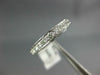 ESTATE .35CT DIAMOND 14KT WHITE GOLD ROUND HEART FILIGREE ANNIVERSARY RING #1208