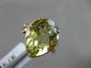 ESTATE LARGE 8.73CT DIAMOND & AAA LIME QUARTZ 14KT ROSE GOLD HALO INFINITY RING