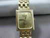 ESTATE 14KT YELLOW GOLD SIMPLE SQUARE QUARTZ SWISS MOVEMENT VICENCE WATCH #15530